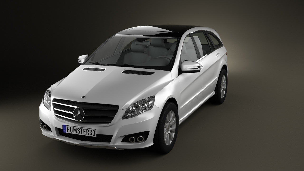 Mercedes-Benz R-Klasse 2013 3D-Modell - Herunterladen Fahrzeuge on