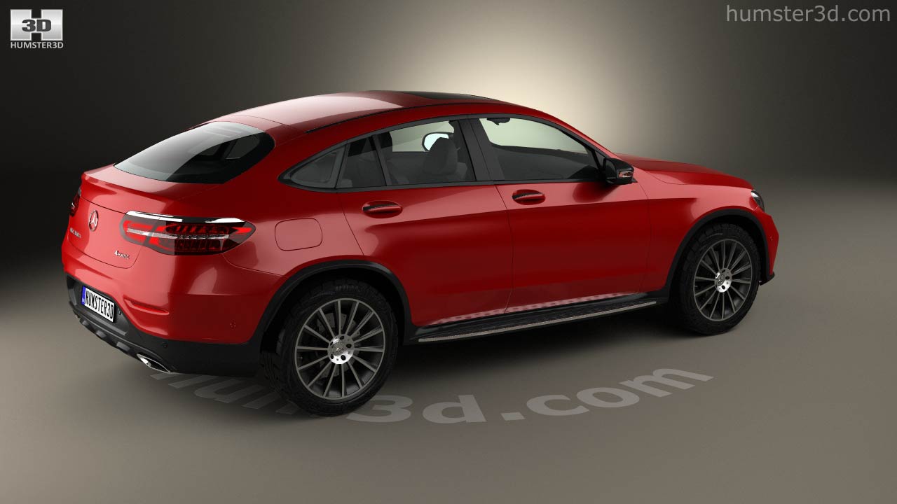 360 view of Mercedes-Benz GLC-class (C253) Coupe AMG Line 2019 3D model -  3DModels store