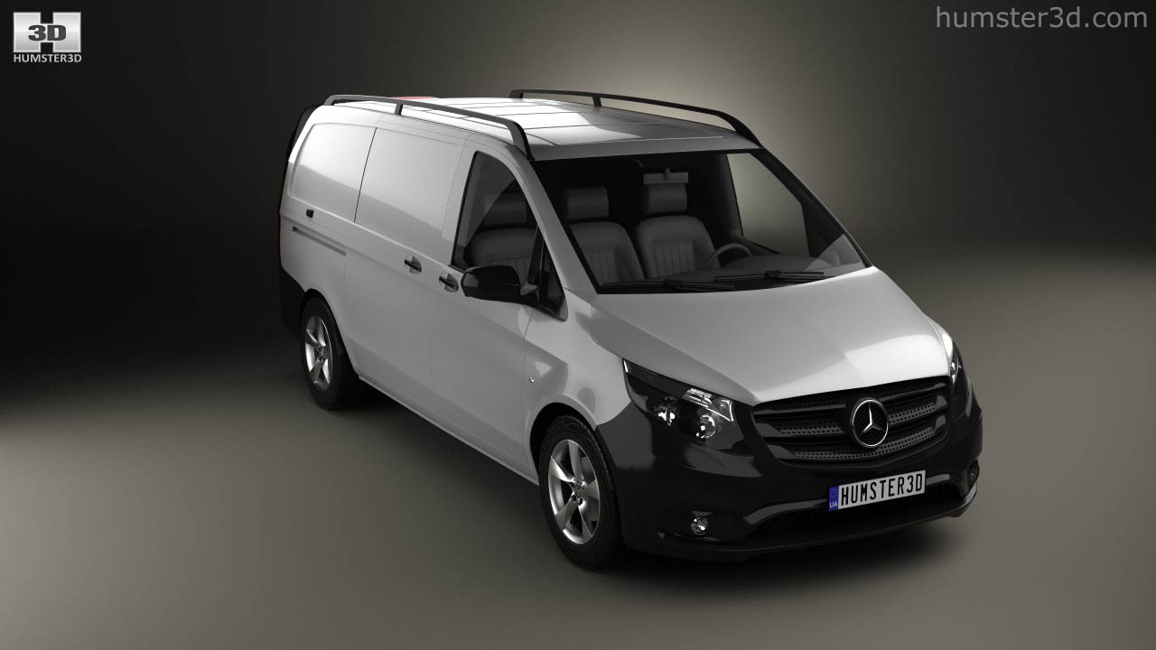 360-Ansicht auf Mercedes-Benz Vito (W447) Kastenwagen L2 2018 3D-Modell -  3DModels Shop