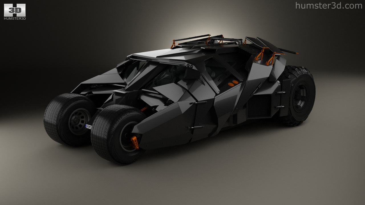 3D Printable Batman Tumbler Car by 3DWP