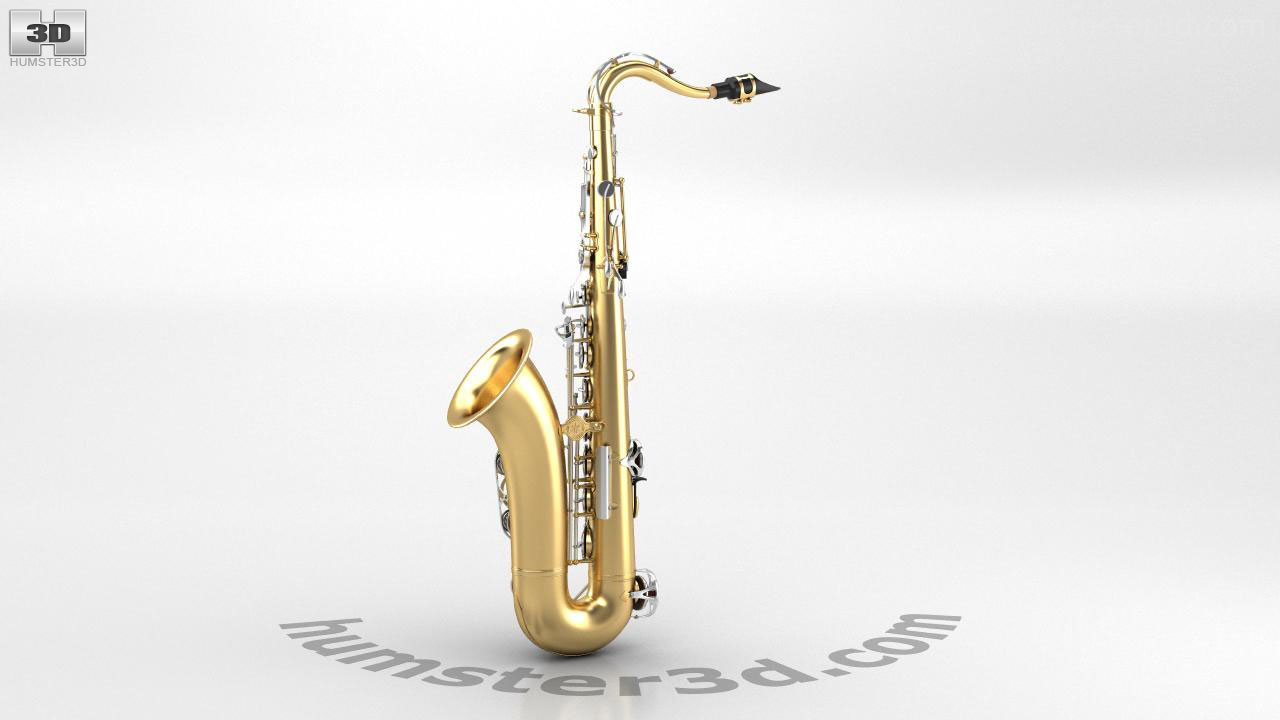 3D Model Collection YAMAHA - Alto Sax - Tenor Sax and PSR-E403 Keyboard VR  / AR / low-poly