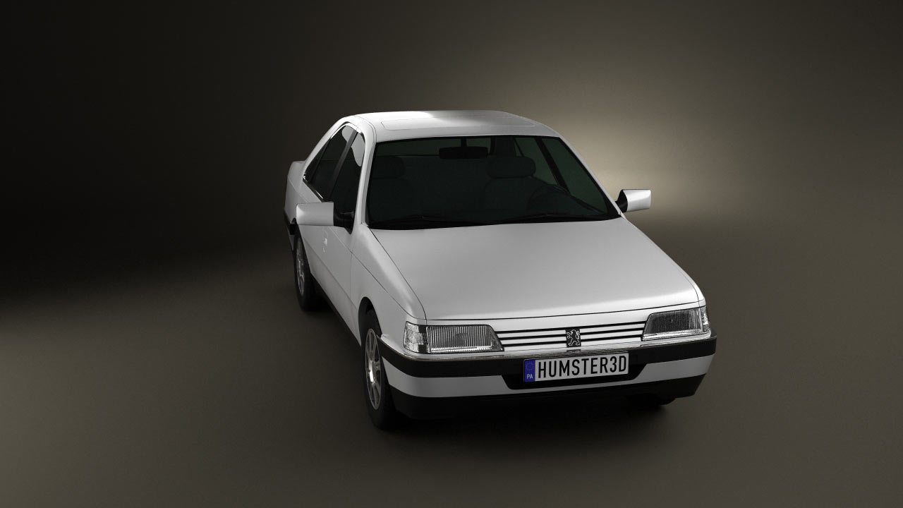 Peugeot 405 sedan 1987 Modèle 3D