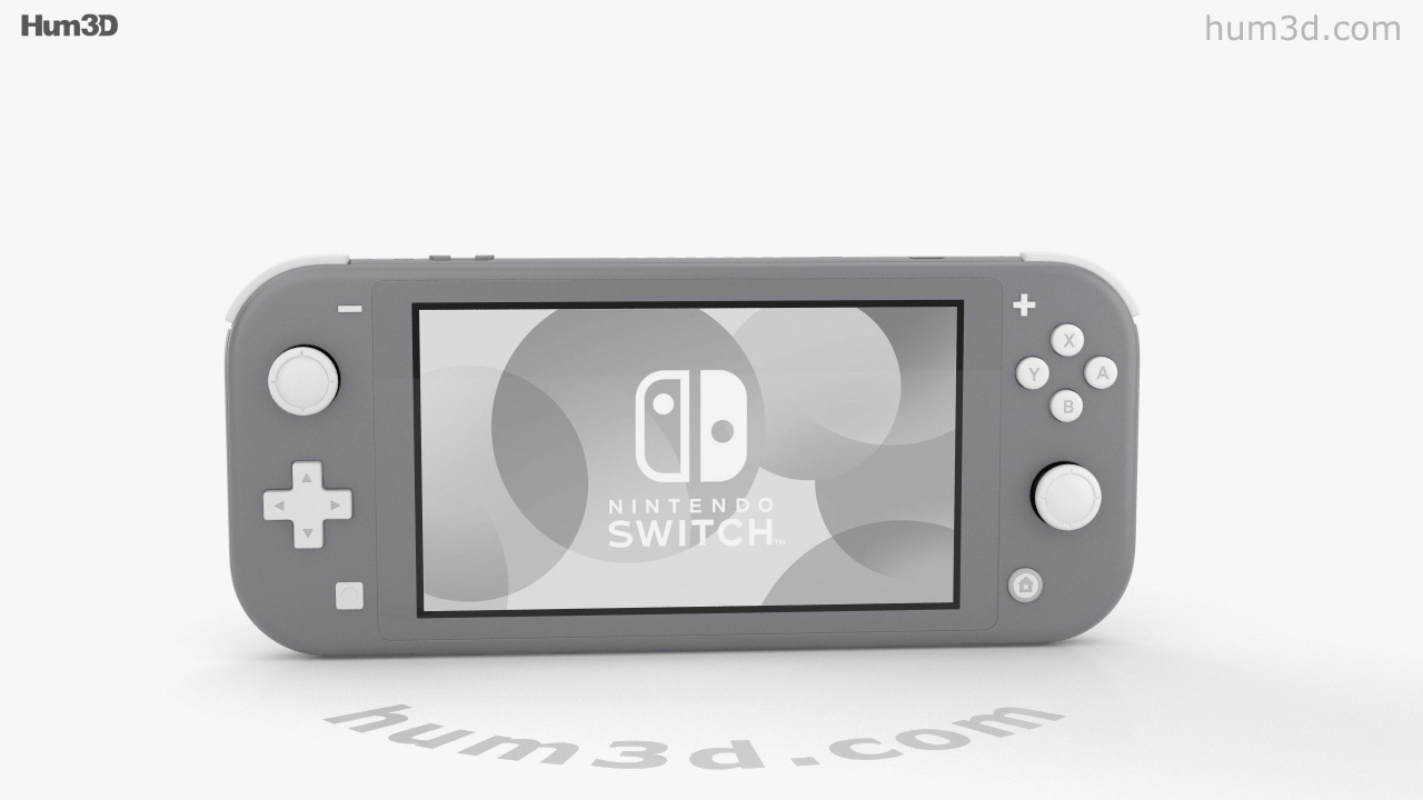 360 view of Nintendo Switch Lite Gray 3D model - 3DModels store
