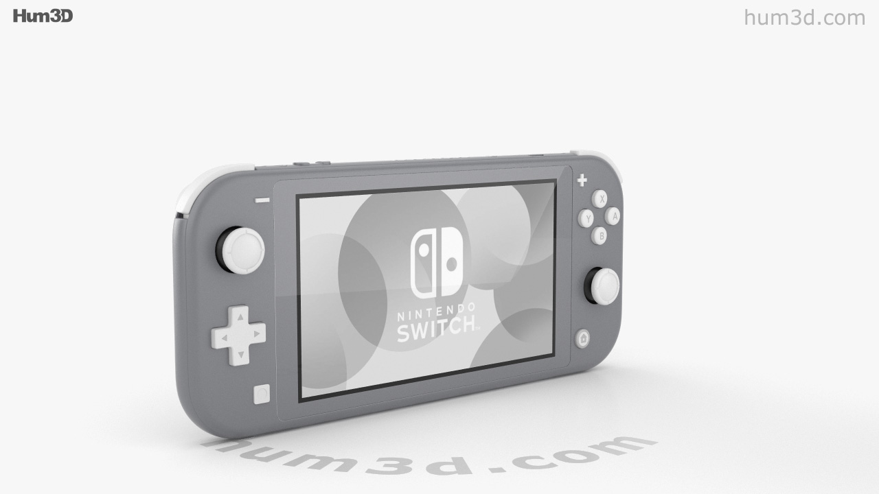 360 view of Nintendo Switch Lite Gray 3D model - 3DModels store