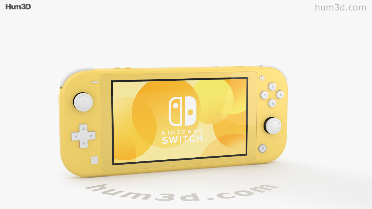 360 view of Nintendo Switch Lite Yellow 3D model - 3DModels store