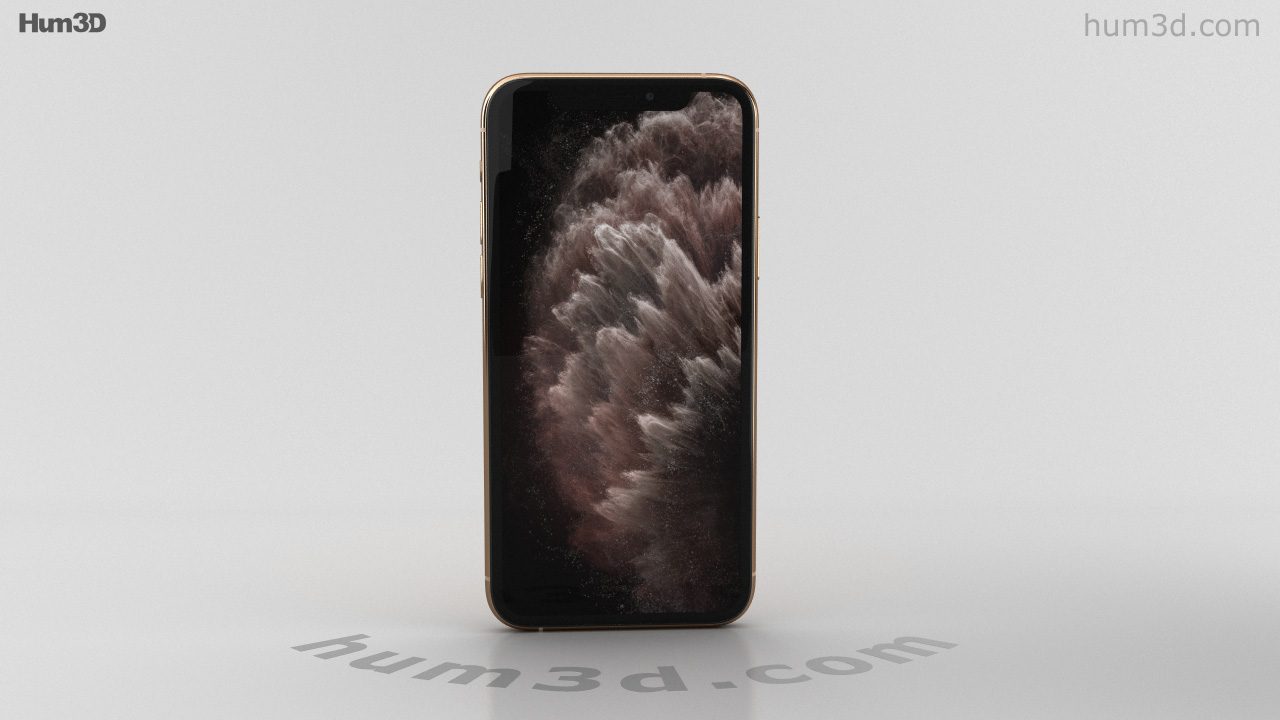 360 view of Apple iPhone 11 Pro Max Gold 3D model - 3DModels store