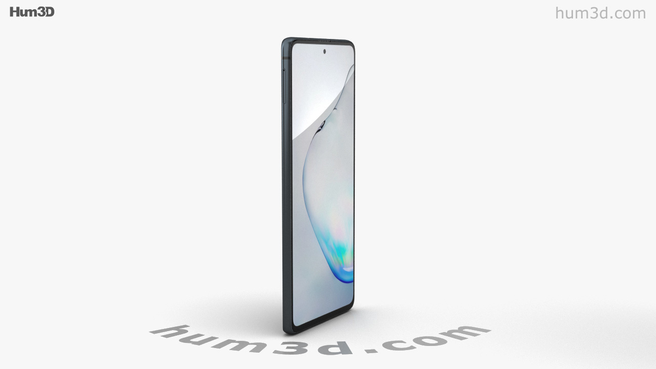 Samsung Galaxy Note10 Lite Aura Black 3Dモデルの360ビュー-3DModels ...