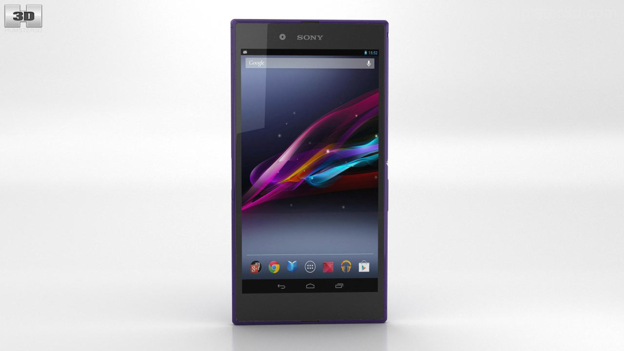 360 view of Sony Xperia Z Ultra Purple 3D model - 3DModels store