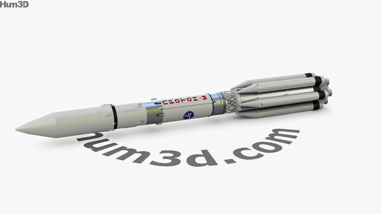 360 view of Proton-M 3D model - 3DModels store