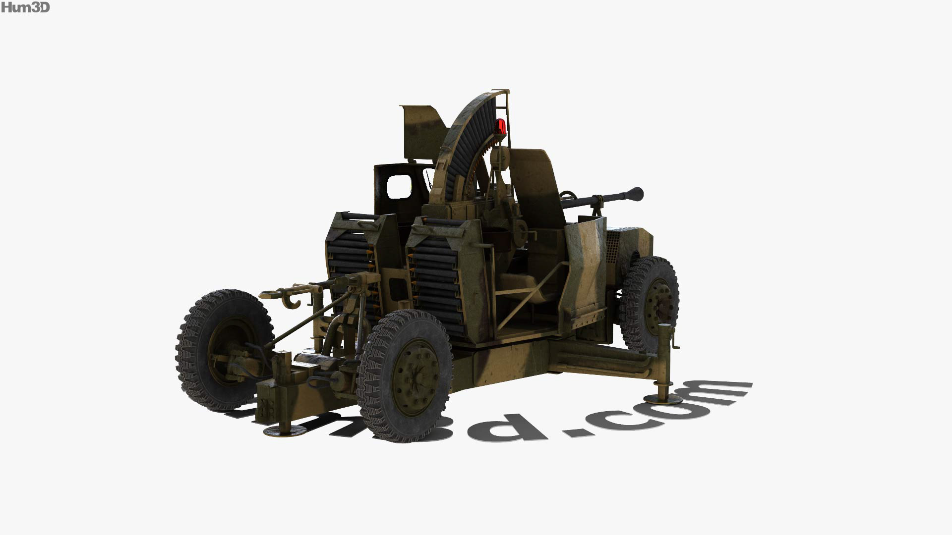 360 view of Bofors 40 mm Automatic Gun L 70 3D model - 3DModels store