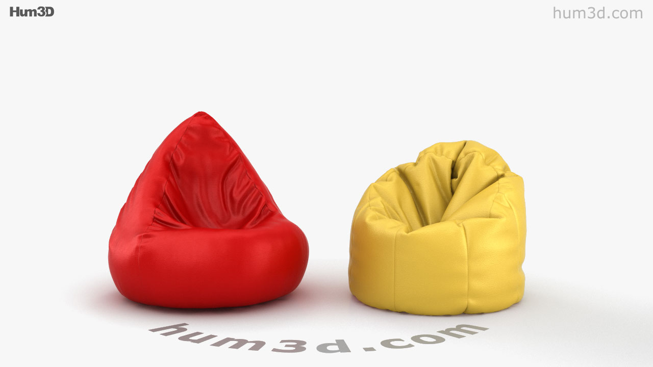 Download Bean Bag Chair 003 3D Models for free | Freepik