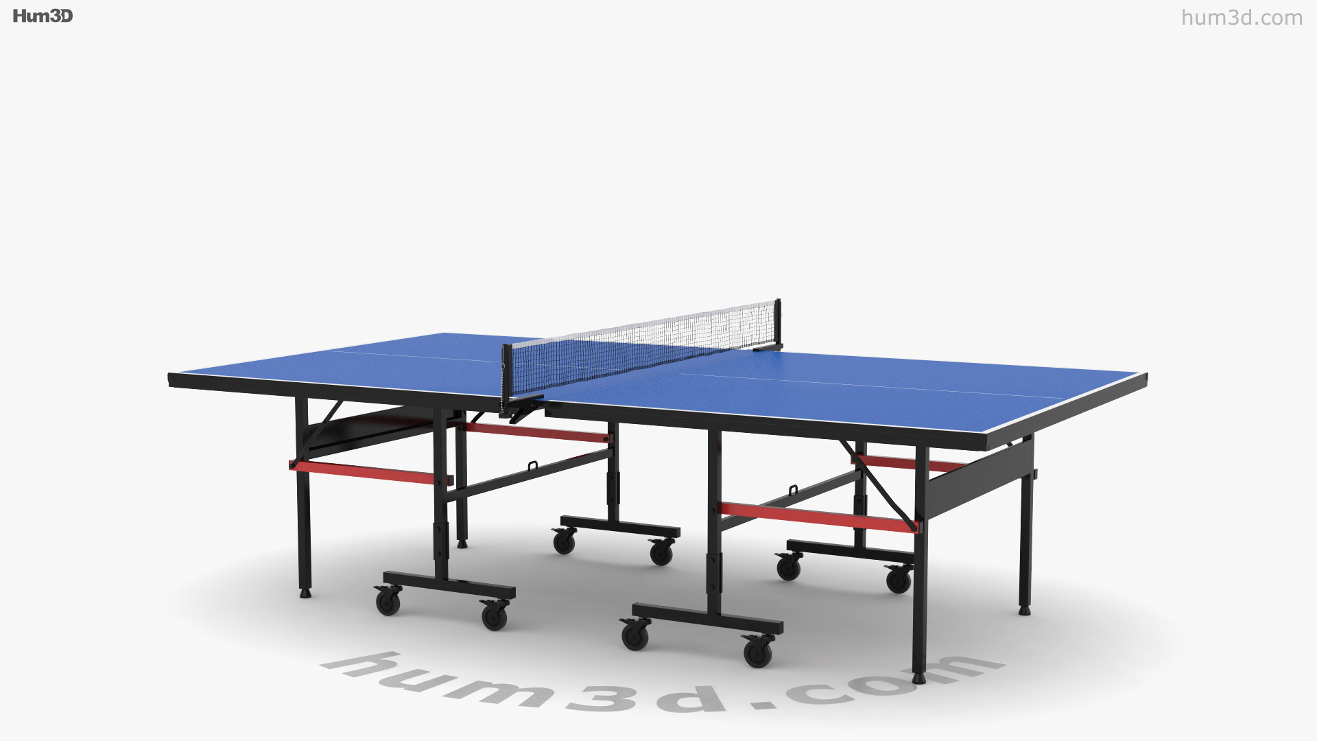 360 view of Ping Pong Table 3D model