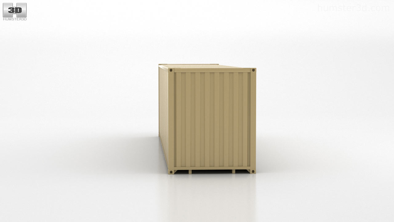 360 view of Shipping Container 40' HC 3D model - 3DModels store