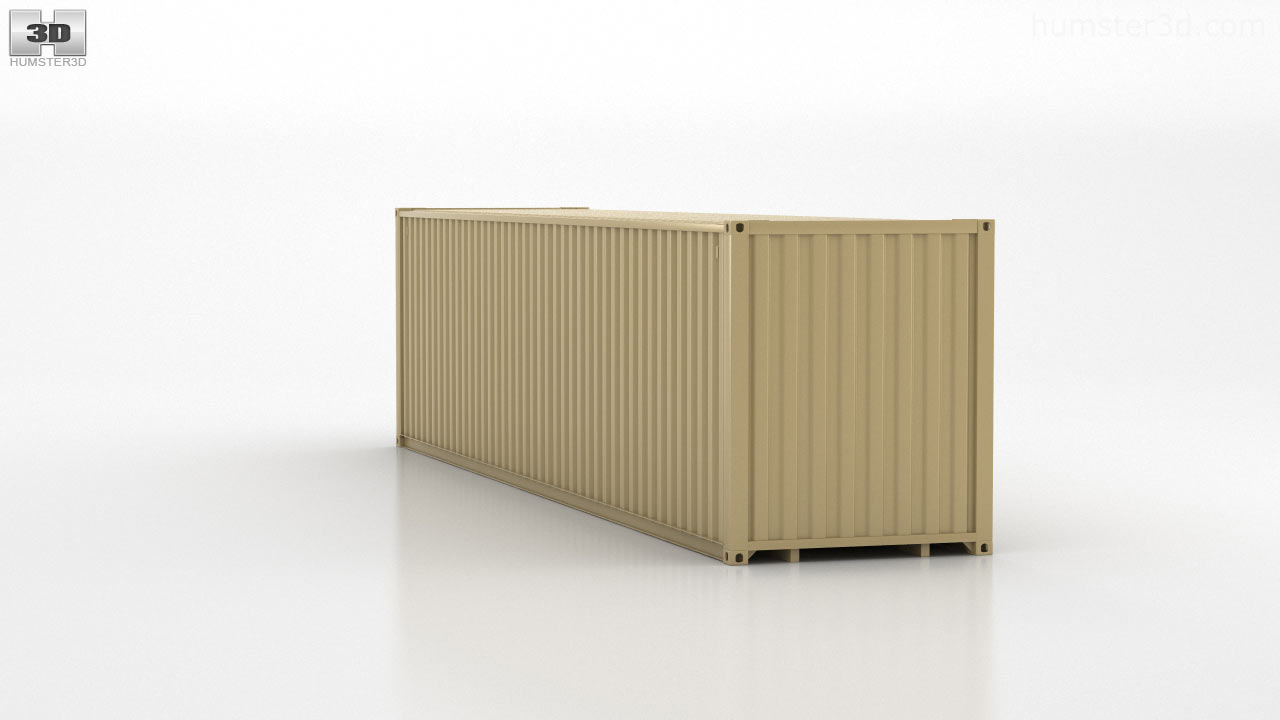 360 view of Shipping Container 40' HC 3D model - 3DModels store