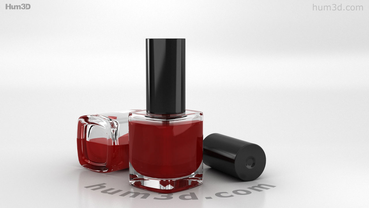 Spilled Nail Polish 3D model