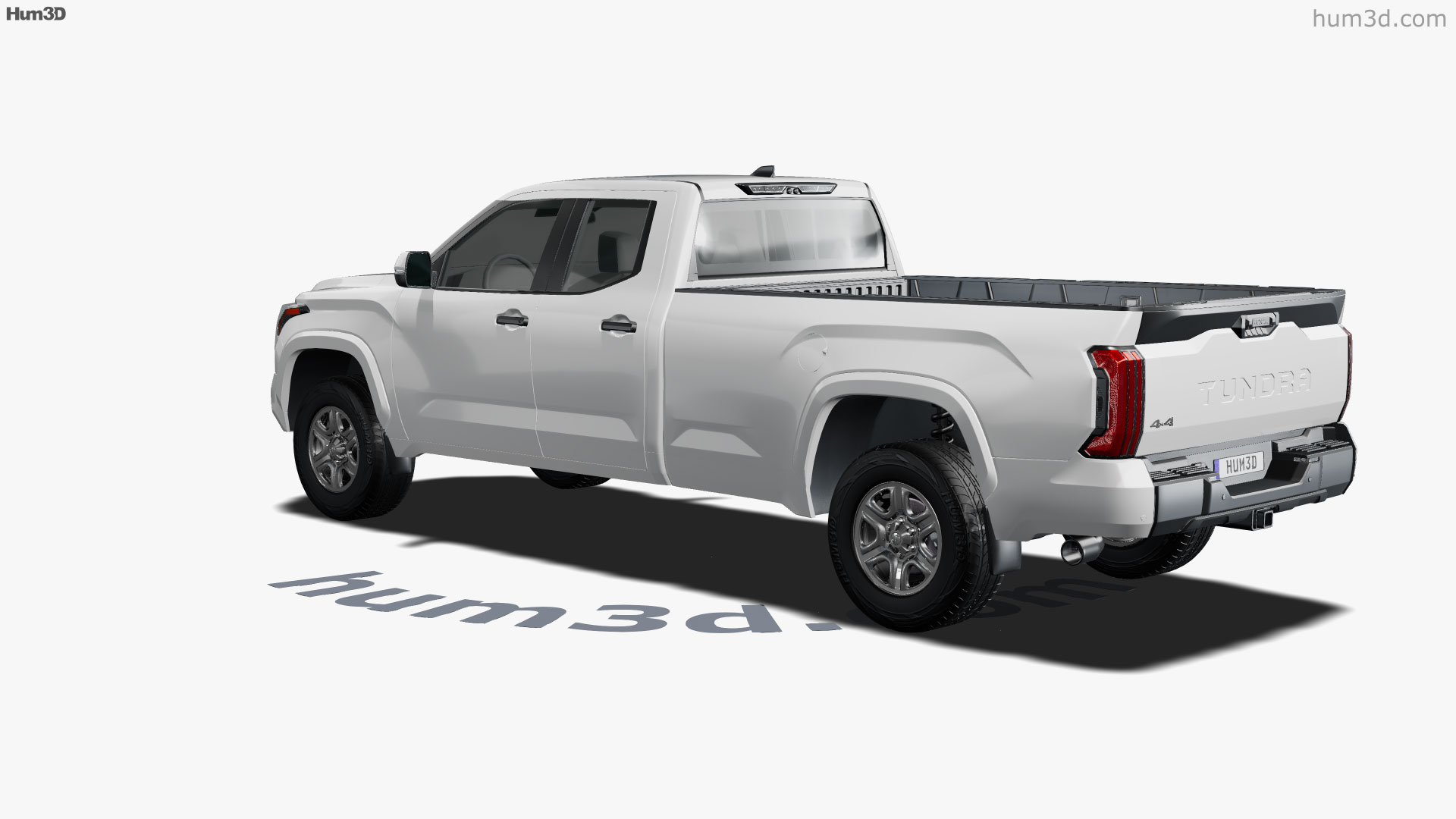 360 view of Toyota Tundra Double Cab Long bed SR 2024 3D model ...