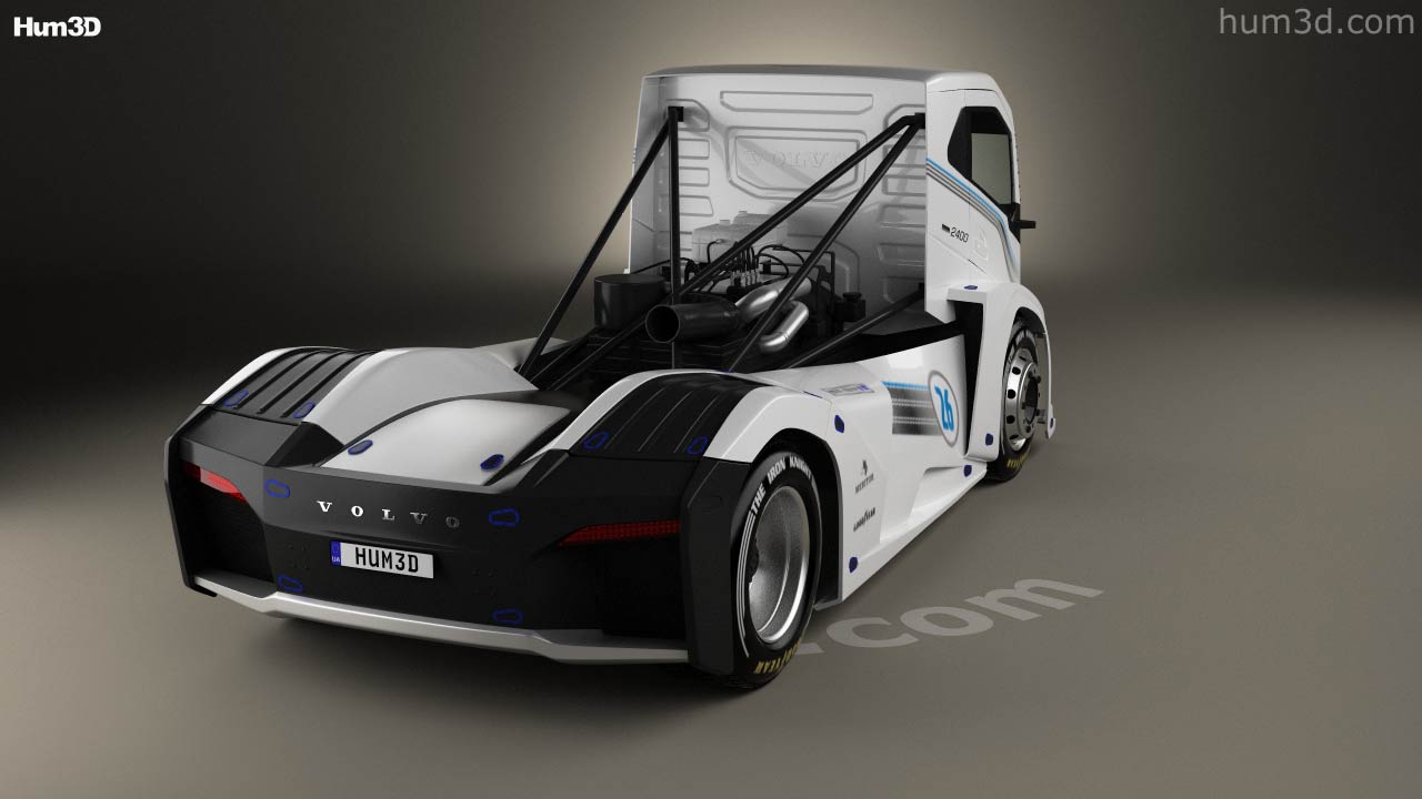 360度查看 Volvo The Iron Knight Truck 2017 3D模型 - 3DModels商店