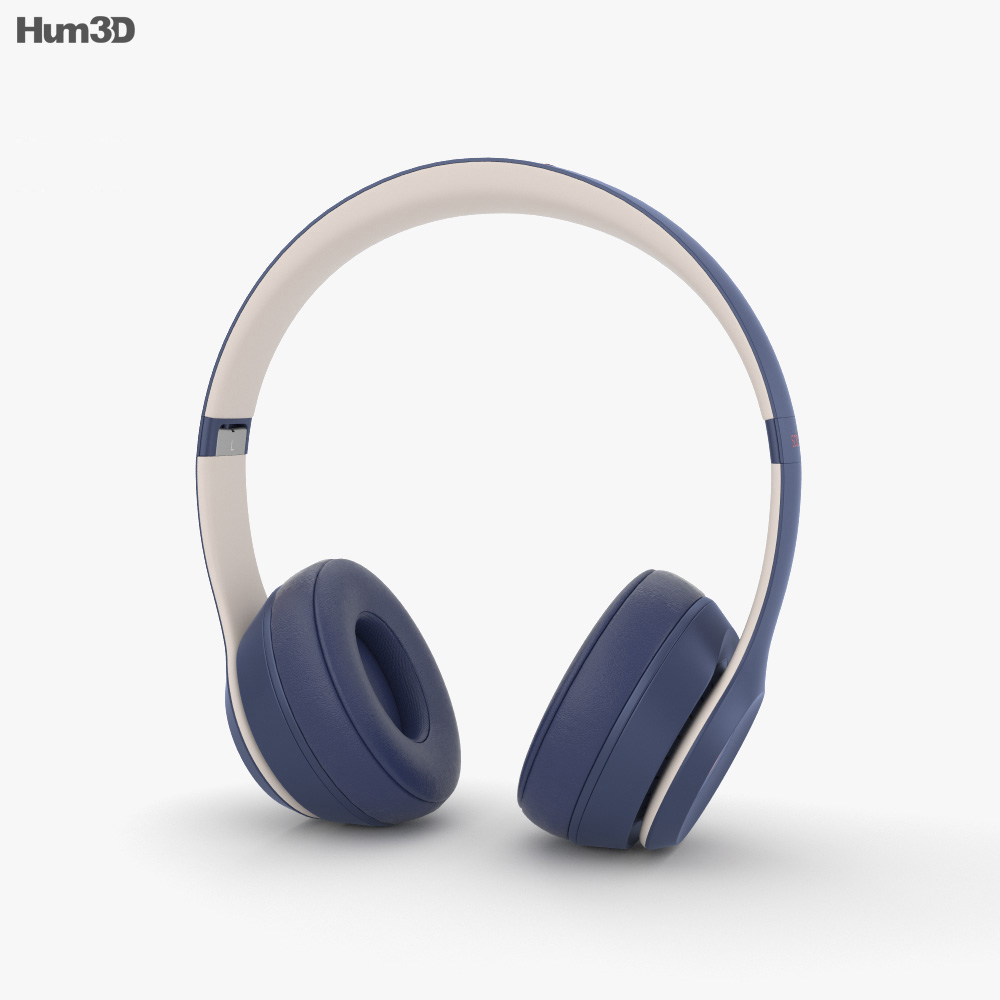 Beats Solo 3 ワイヤレス Navy 3Dモデル - ダウンロード