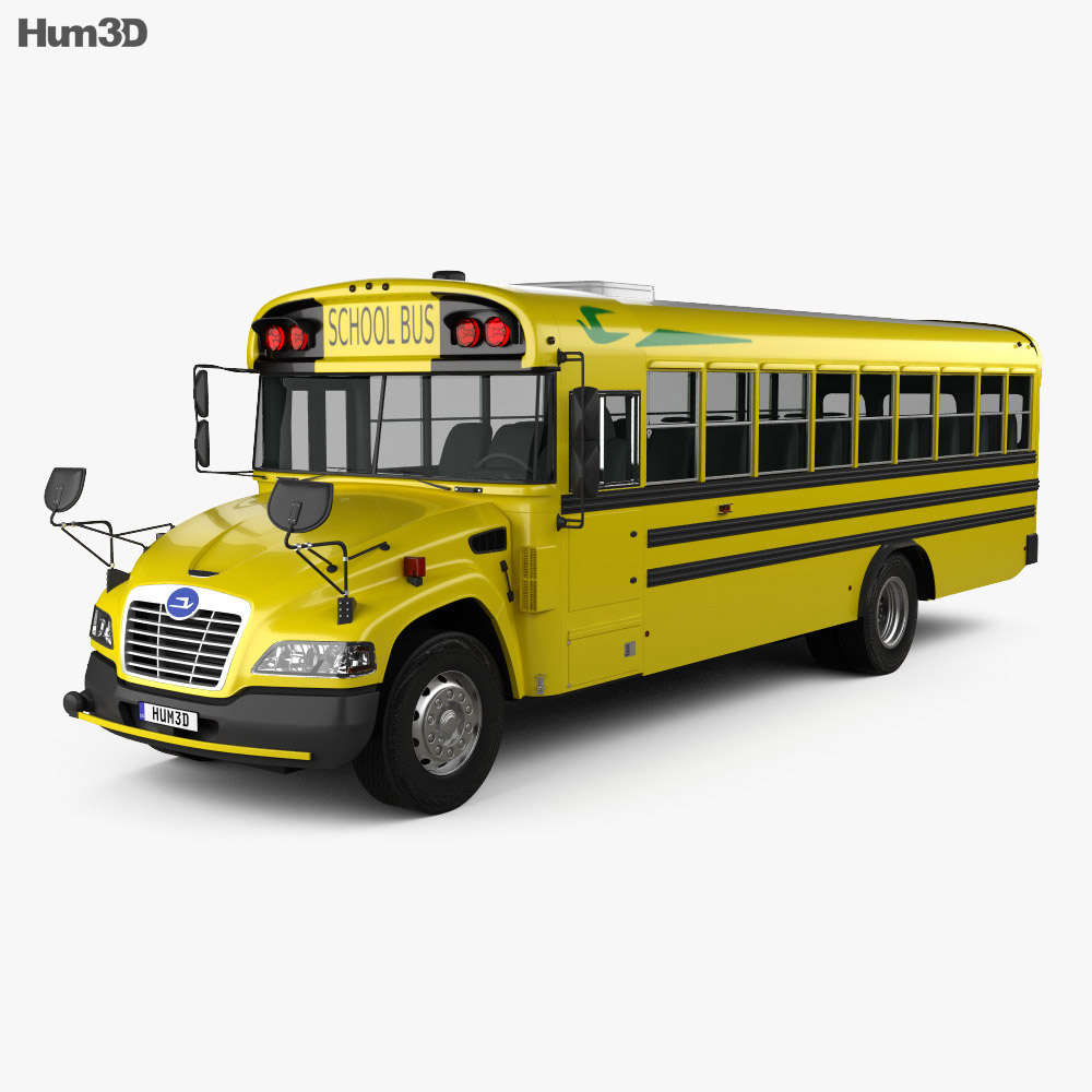 Blue Bird Vision School Bus L3 2015 3D model - Download Bus on 3DModels.org