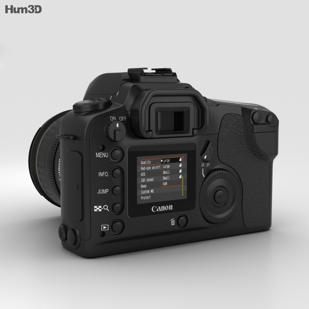 キヤノン EOS D30 デジタルカメラ 3Dモデル - ダウンロード 撮影カメラ