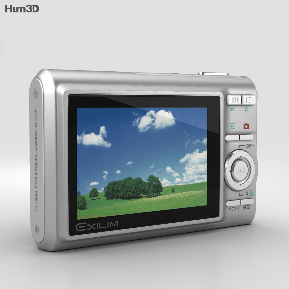 Casio Exilim EX-Z75 Silver 3D model - Download Photo camera on