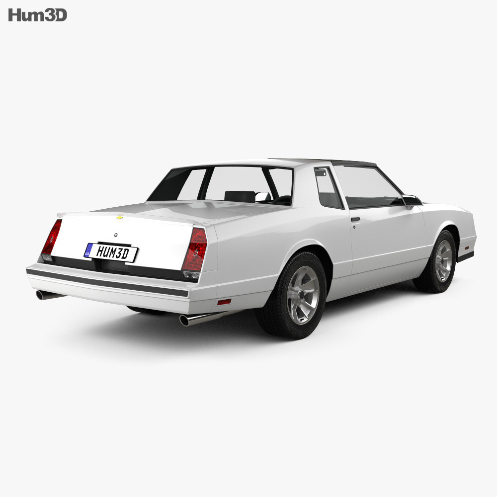 シボレー モンテカルロ SS 1986 3Dモデル - ダウンロード Sports car
