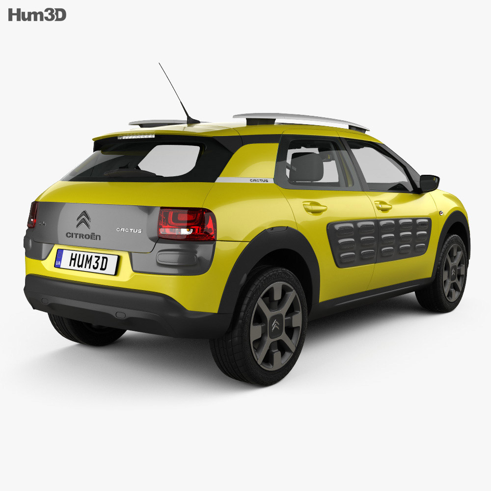 Citroen C4 Cactus mit Innenraum 2018 3D-Modell - Herunterladen Crossover  SUV an 3DModels.org
