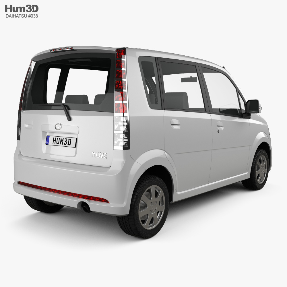 Daihatsu Move Custom 2004 Modelo 3D - Baixar Hatchback no 3DModels.org