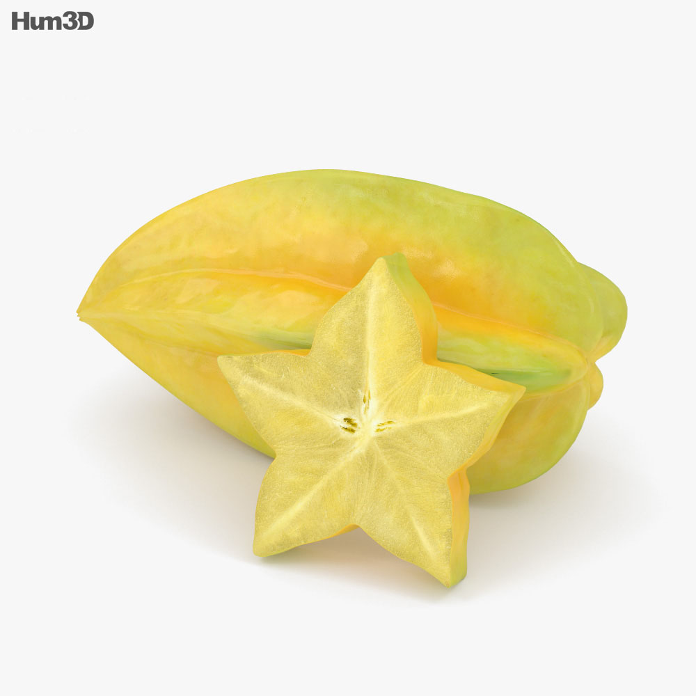 杨桃 3D模型 - 下载 水果 开启 3DModels.org