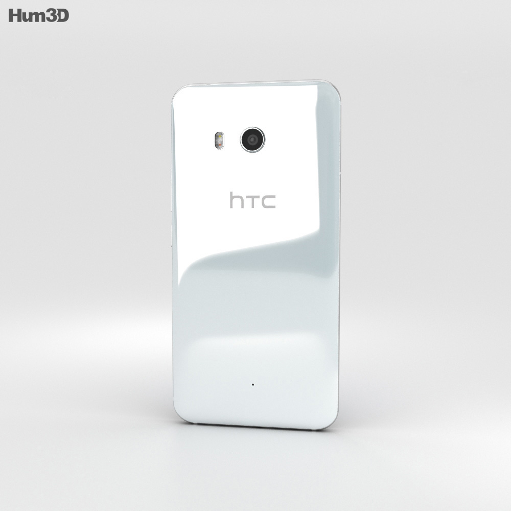 HTC U11 Ice White 3D-Modell - Herunterladen Telefon an 3DModels.org