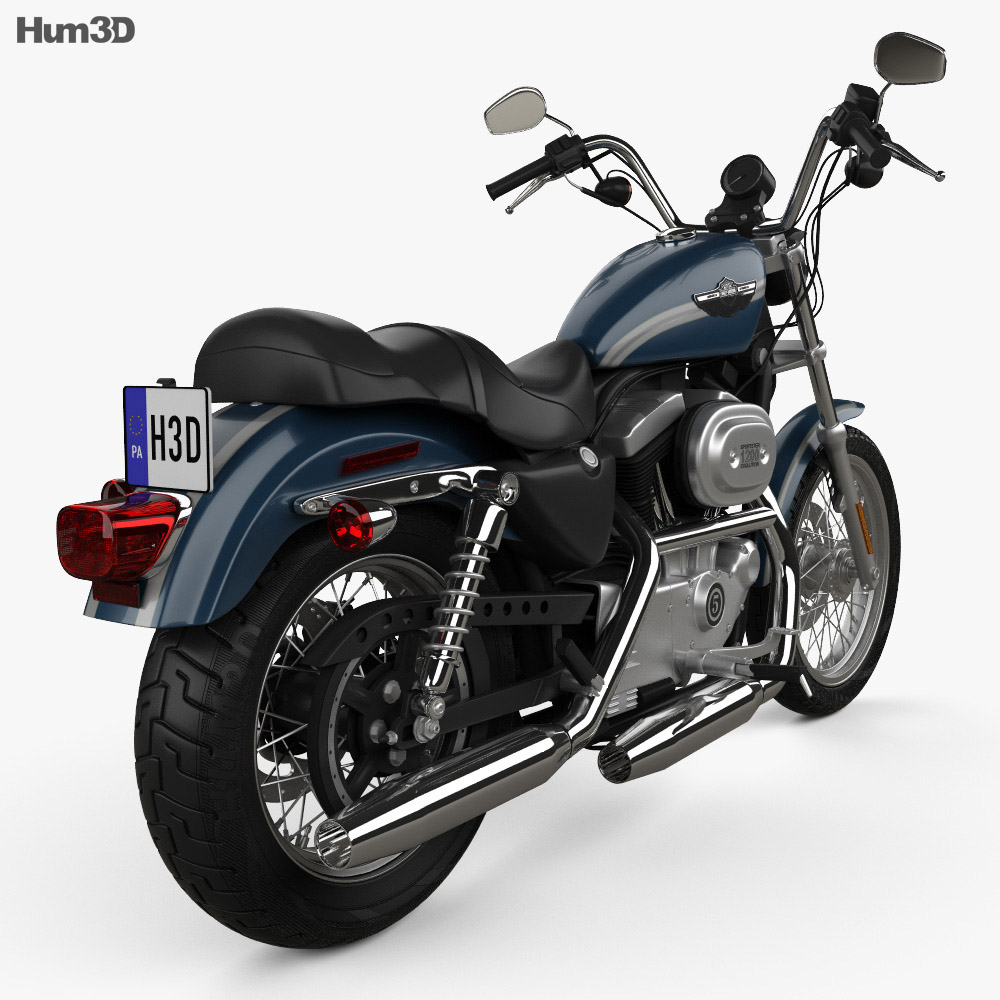 ハーレーダビッドソン XLH 1200 スポーツスター 2003 3Dモデル