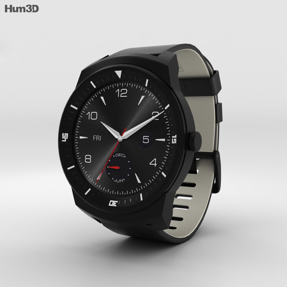 LG G Watch R 3D model - Download Smart watch on 3DModels.org