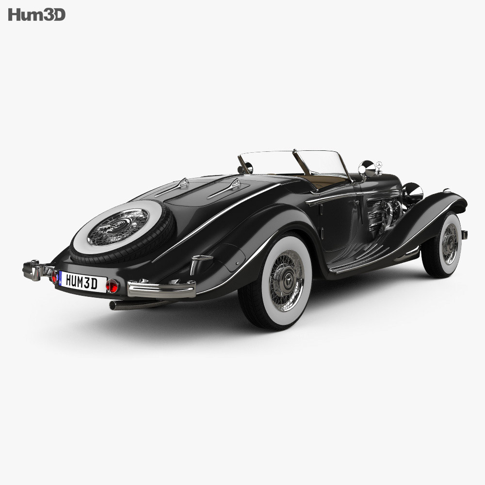 メルセデス・ベンツ 540K 1936 3Dモデル - ダウンロード Sports car