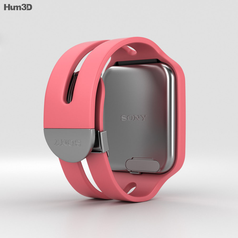 SONY SmartWatch3 SWR50 ピンク Sony SmartWatch 3 SWR50 en Rosa Modelo 3D - Descargar Reloj