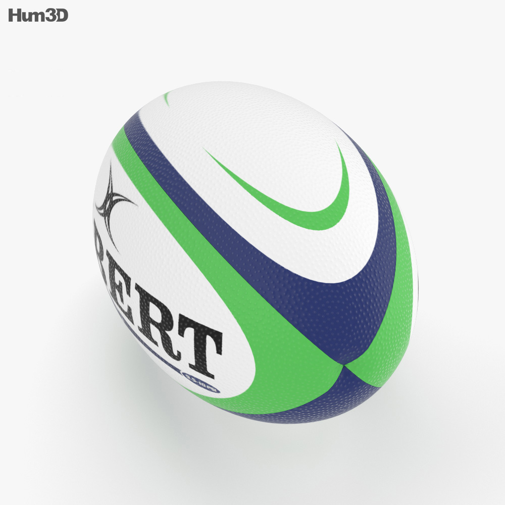 Rugby Ball 3D model - Download Sports Equipment on 3DModels.org