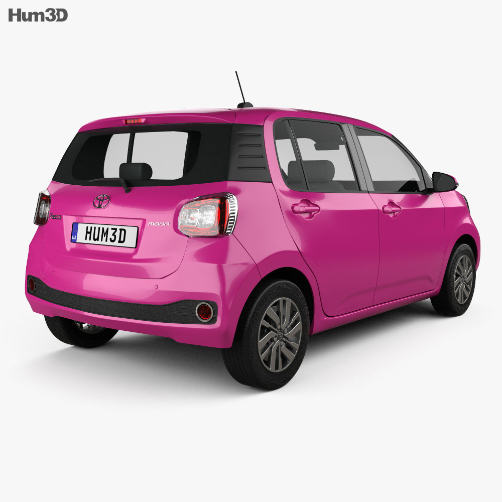 Toyota Passo Moda 2016 3D model - Download Hatchback on 3DModels.org