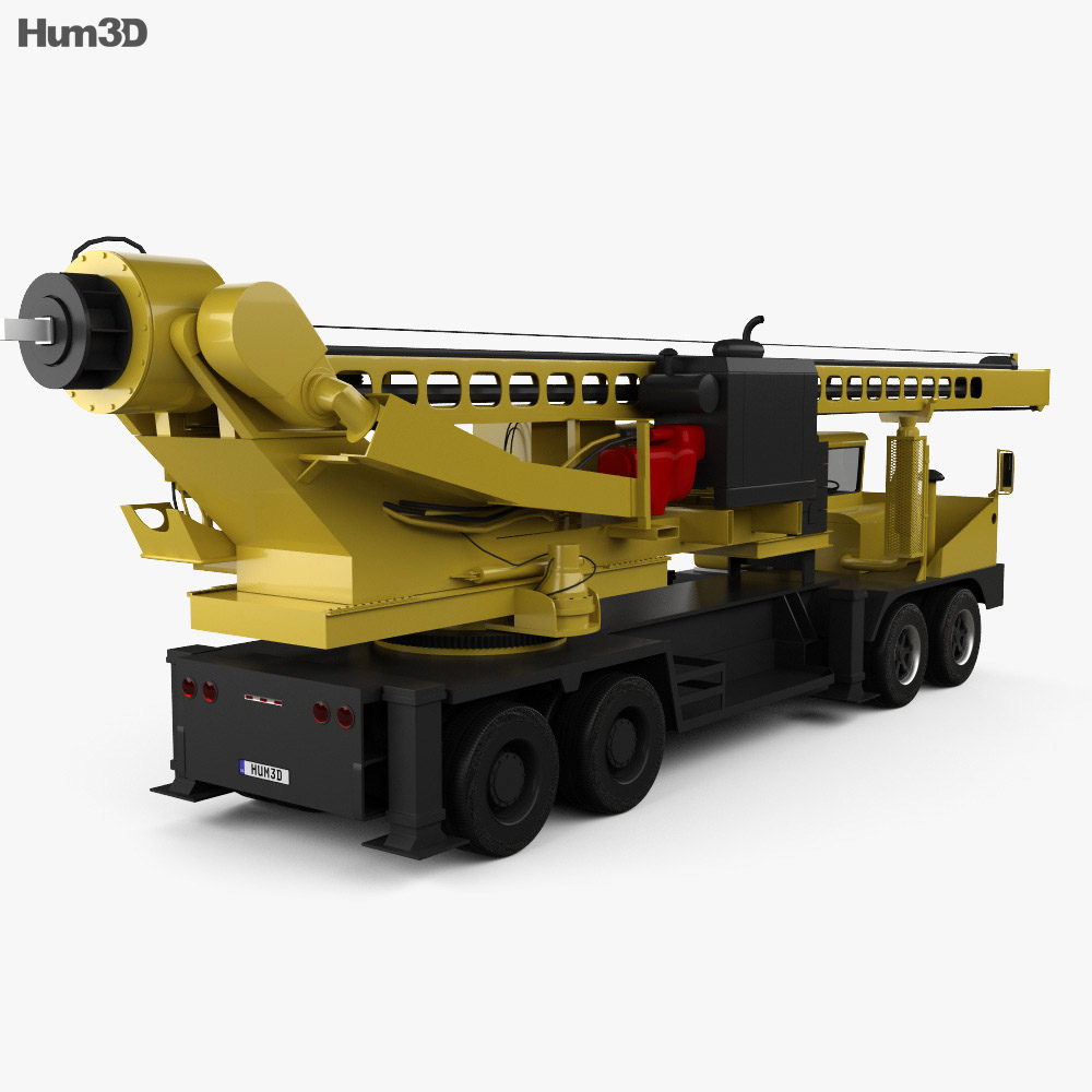 VDC Drill Rig Truck 2015 3D model - Download Truck on 3DModels.org
