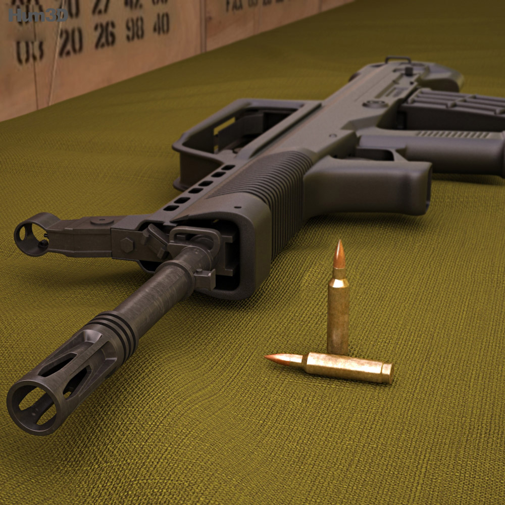 QBZ-95 中国製ブルパップアサルトライフル 3Dモデル - ダウンロード